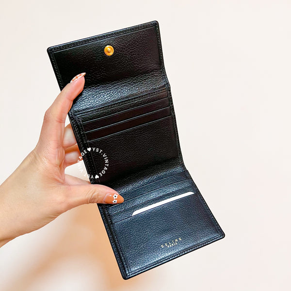 Vintage CELINE Short Wallet - Black