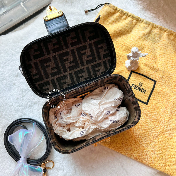 Vintage Fendi Zucca Vanity Bag
