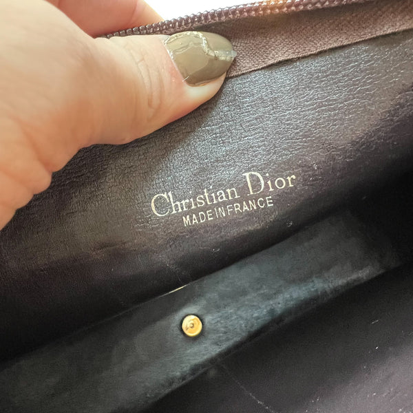 Vintage Dior Oblique 2-way Bag - Brown