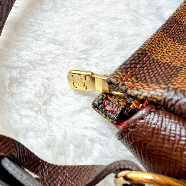 Vintage LV Damier Ebene Trousse Make Up Bag Pochette