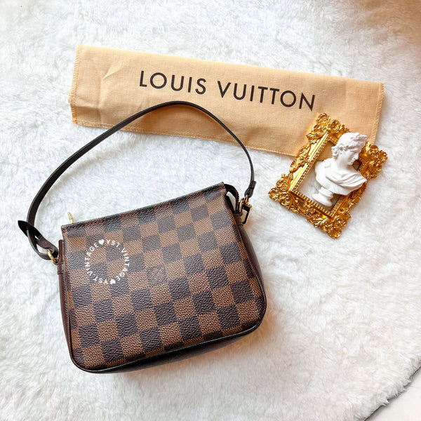 Vintage LV Damier Ebene Trousse Make Up Bag Pochette