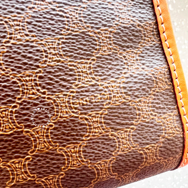 Vintage CELINE Macadam Clutch - Brown