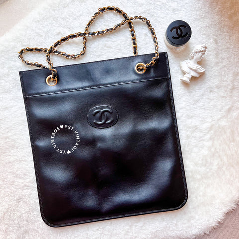 Vintage Chanel 2-Way Bag - Black 002