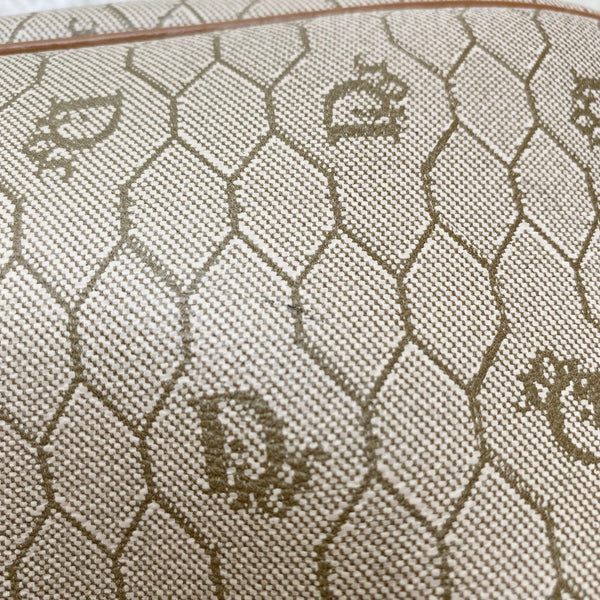 Vintage Dior Honeycomb Bucket Bag - Beige