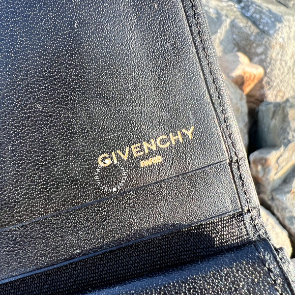 Vintage Givenchy*Laurel Card Holder - Black