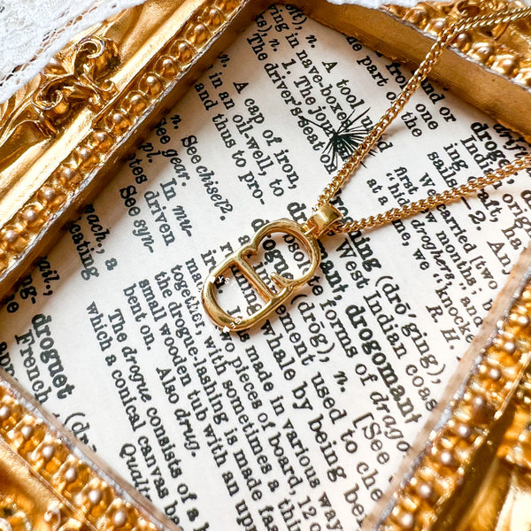 Vintage Dior Gold-Finish Metal Necklaces
