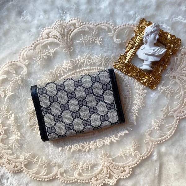 Vintage Gucci GG Wallet - Black