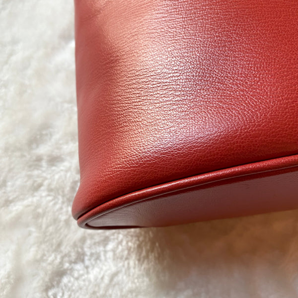 Vintage Loewe Velazquez Twist Handle Bag - Red