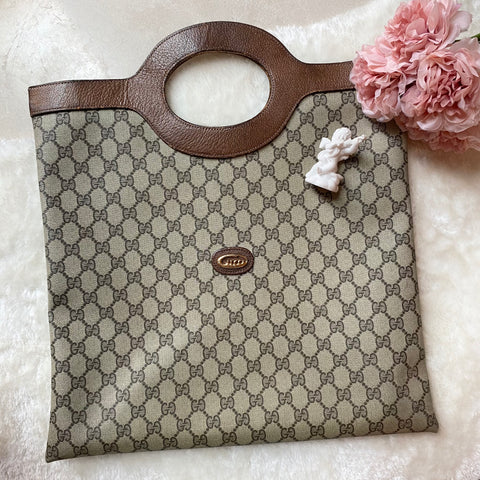 Vintage Gucci 1970s GG Handbag