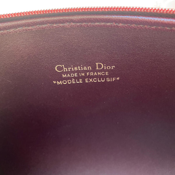 Vintage Dior Trotter Clutch - Burgundy