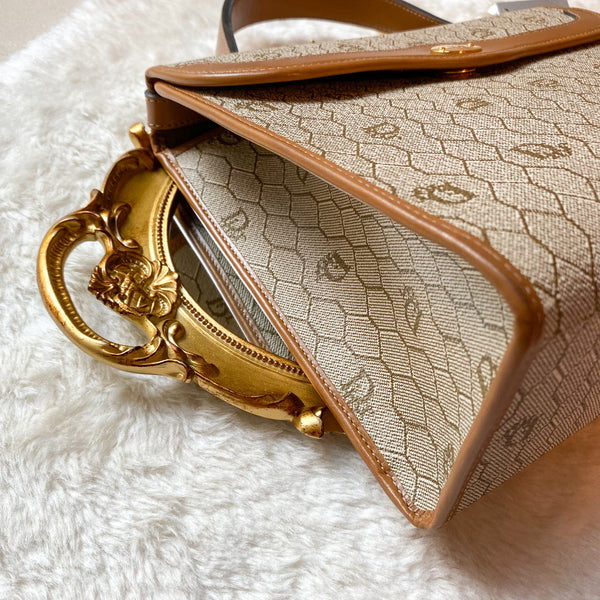 Vintage Dior Honeycomb Kelly Bag - Beige