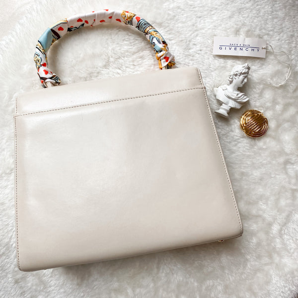 Vintage Givenchy 1990s Kelly Bag - Creamy White