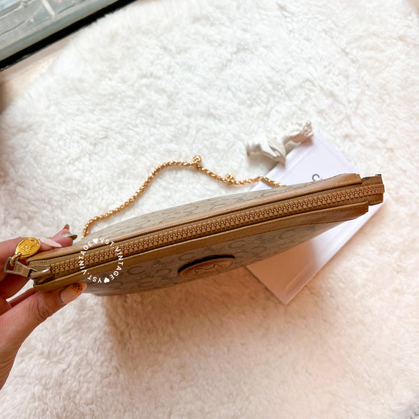 Vintage CELINE C+Horse Carriage Clutch - Beige