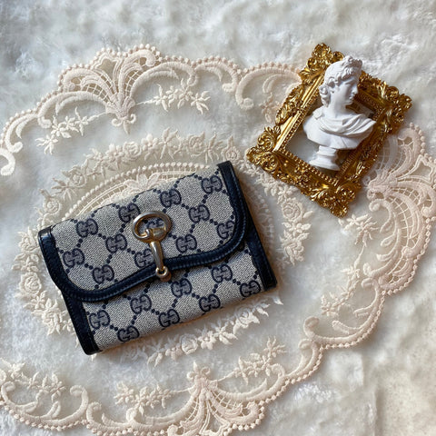 Vintage Gucci GG Wallet - Black