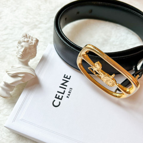 Vintage CELINE Sulky Belt - Black