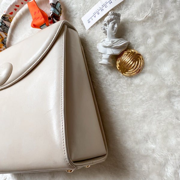 Vintage Givenchy 1990s Kelly Bag - Creamy White