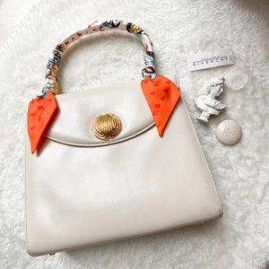 Vintage Givenchy 1990s Kelly Bag - Creamy White