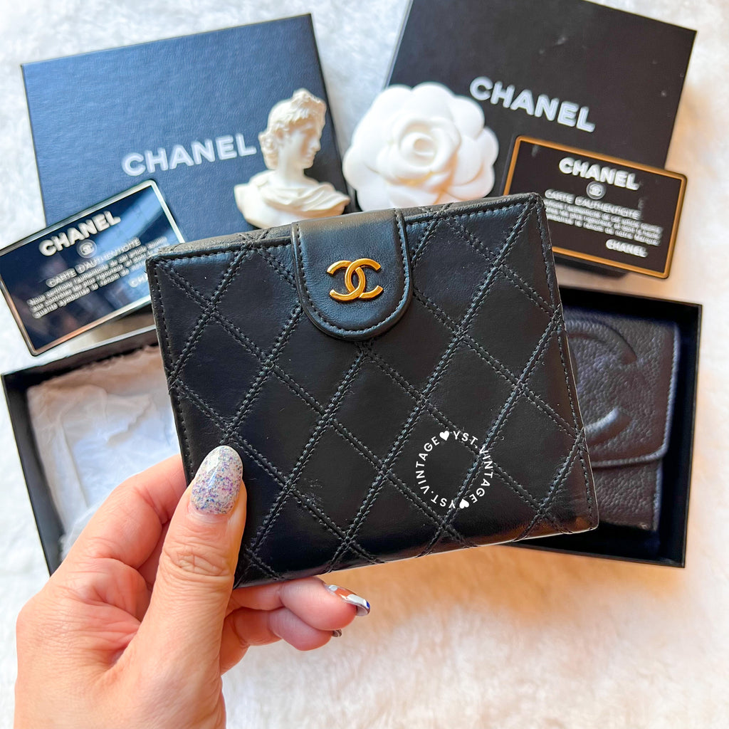 Vintage chanel card cheap holder