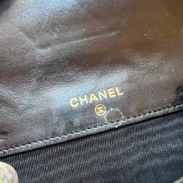 Vintage Chanel Short Wallet - Black