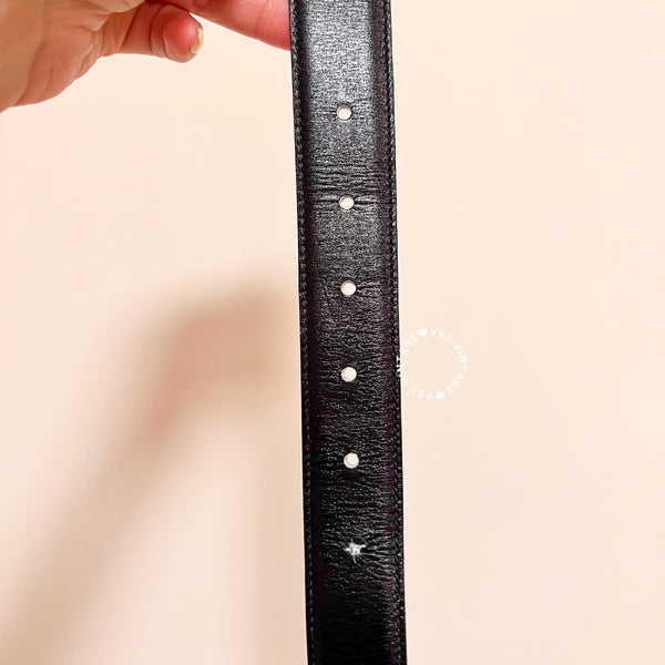 Vintage CELINE Sulky Belt - Black