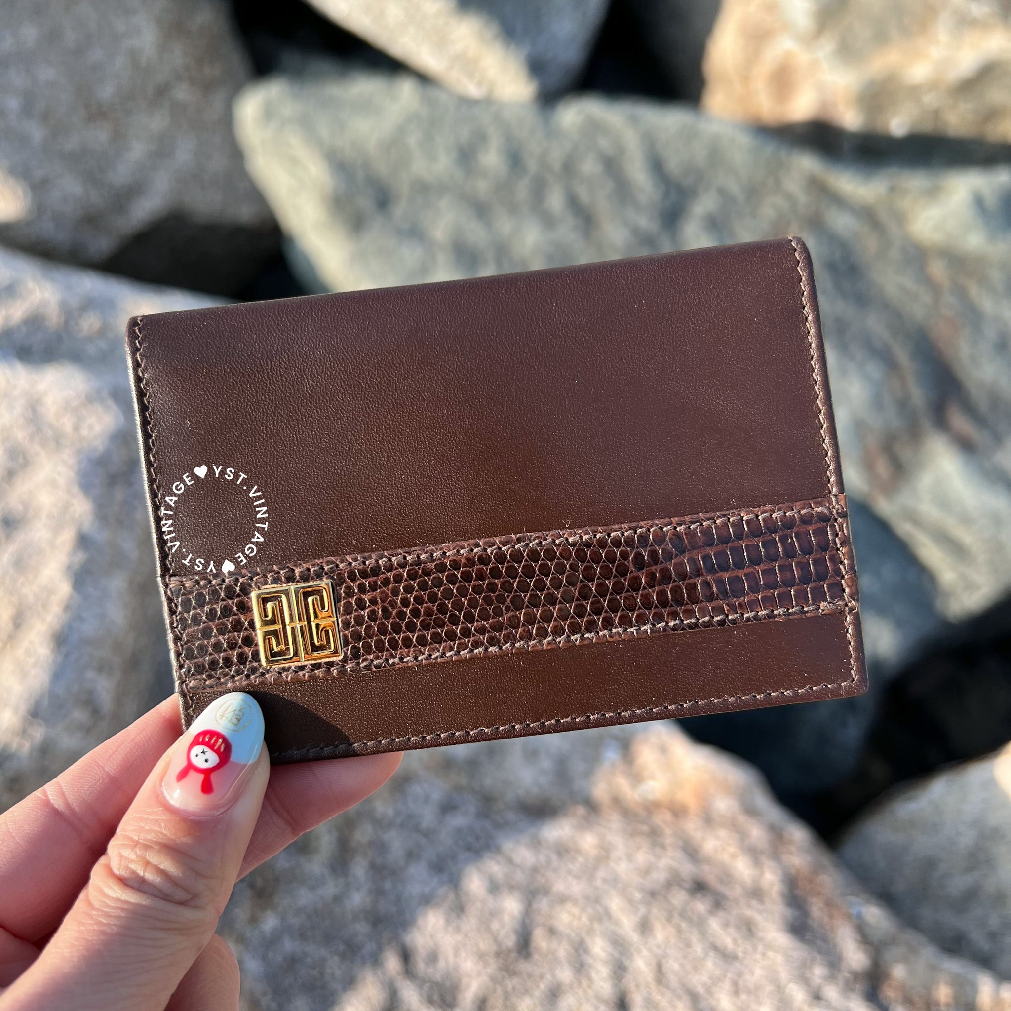 Vintage Givenchy Card Holder - Brown